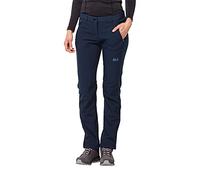 Jack Wolfskin Zenon - Pantalones Softshell para Mujer, otoño/Invierno, Mujer, Color Azul Medianoche, tamaño 34
