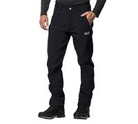Jack Wolfskin Zenon Softshell, Pantalones Para Hombre, Negro, 60