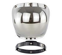 Jackallo Viseras para Cascos de Moto Casco Abierto Visera del Casco Casco de La Motocicleta Visera de Burbuja Escudo de Burbuja Accesorios de Cascos de Motocicleta