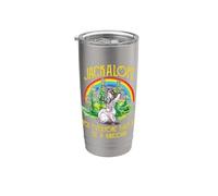 Jackalope Not Everyone Has To Be A Unicorn Rainbow Camping Vaso térmico de acero inoxidable de doble pared