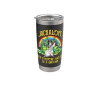 Jackalope Not Everyone Has To Be A Unicorn Rainbow Camping Vaso térmico de acero inoxidable de doble pared
