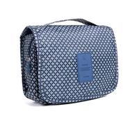 Jackanna Bolsa de lavado para mujer, organizador de viajes, bolsa de lavado con ganchos, bolsa de almacenamiento colgante, bolsa de cosméticos, bolsa plegable de mano Tidy Bag, Estrellas Azul Marino,