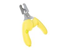 JACKANNA Color Doble Agujeros Antideslizante Mascotas Cortaúñas para Gatos y Perros Universal Acero Inoxidable Gatos Tijeras de Uñas es muy fácil y seguro de usar (color amarillo)