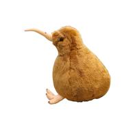 JACKANNA Pájaro de peluche Kiwi, réplica realista, recuerdo de Nueva Zelanda, monstruo ugly, juguete de peluche Stitch (marrón: 20 cm)