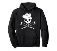 Jackass Sailor Skull & Crossbones Logo Sudadera con Capucha