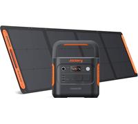 Jackery Explorer 2000v2 Generador Solar, 2042Wh/2200W Estación Portátil con 200W Panel Solar Plegable, de Gran Potencia (Max 4400W), Carga Rápida de 0-80% en 52 min para Camping, RV, Apagón