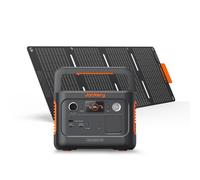 Jackery Explorer 240 V2 Generador Solar Portátil con 40W Panel Solar, 256Wh Batería LFP, 300W Salida Max con 2 Puertos USB-C, Carga Completa Rápida de 1H para Exteriores, Camping, Apagón, Emergencia