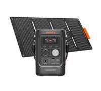 Jackery Explorer 300D Estación de Energía Portátil con 40W Panel Solar | 288Wh Batería LFP, Cable 2 en 1 para Transportar y Cargar, 5 Puertos USB-C/USB-A/CC 300W para Camping, RV