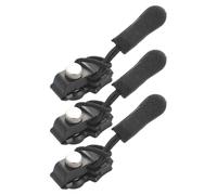 Jacket Zipper Kit, Heavy Duty Repair, 3-Piece Tool With Sturdy Build, Slider Device With Sturdy Finish, Clothing Accessory, Fix Assist For Coat Jeans Boot Bag Luggage Tent Gear Daily Travel