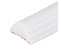 Jackfru Regleta de Protección Contra Incendios para Ducha, Autoadhesiva, Barrera de Agua, Suelo Plegable, Silicona (Blanco, 1,5 M)