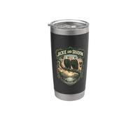 Jackie and Shadow Eagles A Big Bear Valley Journey Vintage Vaso térmico de acero inoxidable de doble pared