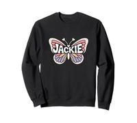 Jackie Butterfly - Arte de Palabras con Nombre Personalizado Sudadera