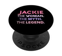 Jackie La Mujer El Mito Leyenda Nombre Personalizado Mujer PopSockets PopGrip Adhesivo