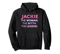 Jackie La Mujer El Mito Leyenda Nombre Personalizado Mujer Sudadera con Capucha