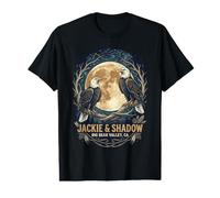 Jackie & Shadow Big Bear Valley, CA Bald Eagles Moon Emblema Camiseta gráfica económica