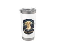 Jackie & Shadow Big Bear Valley, CA Bald Eagles Moon Emblema Vaso térmico de acero inoxidable de doble pared