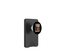Jackie y Shadow Bald Eagle en la bandera estadounidense PopSockets PopWallet para MagSafe