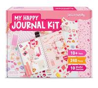 jackinthebox Diario de bricolaje para niñas de 8 a 12 años, 242 piezas, kit de álbumes de recortes, kit de diario para niñas, incluye 10 ejercicios de salud mental, regalos para niñas de 8, 9, 10, 11