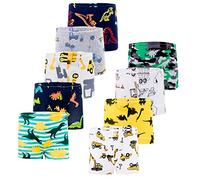 JackLoveBriefs Calzoncillos Boxer de niños Pack de 9（8-9 años） Multicolor，Talla：140