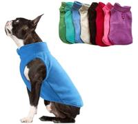 JACKO & CO Chaleco de forro polar con anillo para correa, suave, ligero, transpirable para cachorros, perros pequeños y medianos, gatitos, gatos, chihuahua, cálido para otoño/otoño/invierno (azul, XS)
