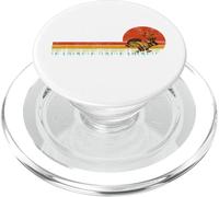 Jackrabbit Vintage Retro Sunset Pine Tree Save The Jackalope PopSockets PopGrip para MagSafe