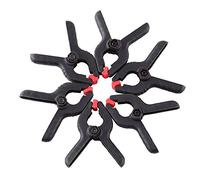 Jacksking Clips de Estudio, 6pcs Foto Clips de Estudio Abrazaderas de Resorte para fotografía Fondo de telón de Fondo Clips de Soporte Abrazaderas de fotografía