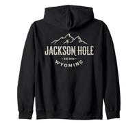 Jackson Hole Est. 1914 Wyoming Aventura Sudadera con Capucha