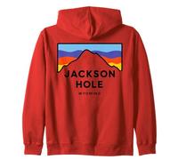 Jackson Hole Wyoming Montaña Atardecer Viaje Sudadera con Capucha