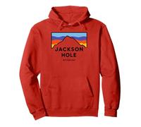 Jackson Hole Wyoming Montaña Atardecer Viaje Sudadera con Capucha