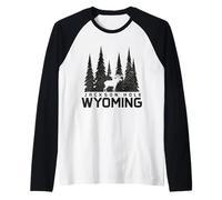 Jackson Hole Wyoming Moose Naturaleza Amante Camiseta Manga Raglan