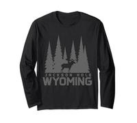 Jackson Hole Wyoming Moose Naturaleza Amante Manga Larga