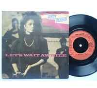 Jackson, Janet Let's Wait A While 7" A&M USA601 EX/EX 1987 picture sleeve