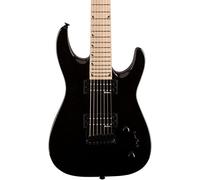 Jackson JS22-7 Dinky Guitarra Eléctrica 7 Cuerdas Hardtail Negra | Dos pastillas humbucker de alta potencia, 24 trastes, puente fijo, ideal para principiantes, guitarra de metal económica