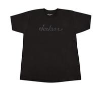 Jackson® Logo T-SHIRT - Camiseta para músicos (100% algodón, talla M), color negro