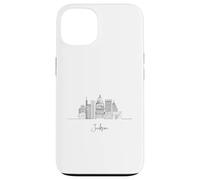 Jackson Mississippi Skyline US Viajes Souvenirs Paisaje urbano Carcasa para iPhone 13