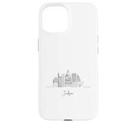 Jackson Mississippi Skyline US Viajes Souvenirs Paisaje urbano Carcasa para iPhone 15