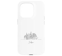 Jackson Mississippi Skyline US Viajes Souvenirs Paisaje urbano Carcasa para iPhone 15 Pro