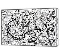 Jackson Pollock - Lienzo enmarcado en lienzo para pared, decoración del hogar, 102 x 76 cm (102 x 76 cm)