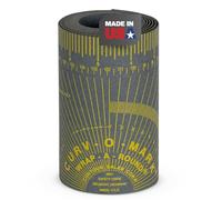 Jackson Safety 14766 Curv-O-Mark Wrap-A-Round Ruler, X-Large, Gray, 4" to 12" Pipe Diameter, color Gris, 5.00" x 7'