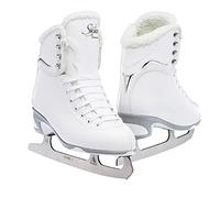 Jackson Ultima Finesse 180 Hight Top Lace Up Medium Support SoftSkate Patines de Hielo artísticos, Mujer, Blanco/Polar, 6 Women's