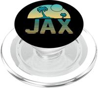 Jacksonville Florida Beach Retro Atardecer Palmeras Vintage PopSockets PopGrip para MagSafe