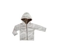 JACKY Sudadera con cremallera 'BABY ON TOUR' marrón moteado / gris claro 68 marrón moteado / gris claro