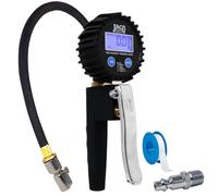 JACO FlowPro 2.0 Inflador digital de neumáticos con manómetro - 200 PSI, accesorios para coche