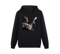 Jaco Pastorius Jazz Cool Retro Graphic Print Hoodies Long Sleeve Pullover Loose Hoody Mens Sweatershirt Size S