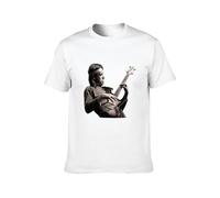 Jaco Pastorius Jazz Cool Retro Graphic Print Men's T-Shirt Unisex White Cotton Hip Hop Print tee Shirts XXL