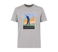 Jacob Cohën- Camiseta de cuello redondo de punto de algodón con estampado- Tops- Hombre- Gris- M- Camiseta de cuello redondo de punto de algodón con estampado