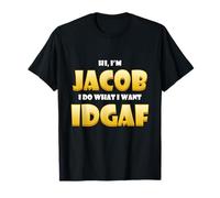 Jacob Costume Idgaf Meme Personalized Jacob First Name Jake Camiseta