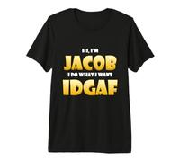 Jacob Costume Idgaf Meme Personalized Jacob First Name Jake Camiseta Premium