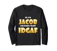 Jacob Costume Idgaf Meme Personalized Jacob First Name Jake Manga Larga