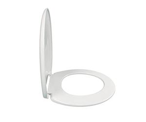 JACOB DELAFON Asiento de WC para modelos Huno/Atila/Mideo/Brive+ Asiento polipropileno con tapa y bisagras metálicas Color blanco E4357G-00